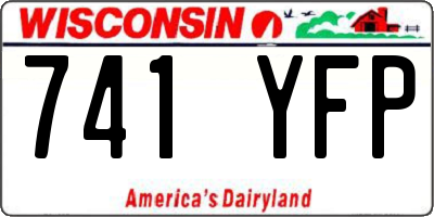 WI license plate 741YFP