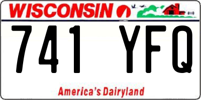 WI license plate 741YFQ