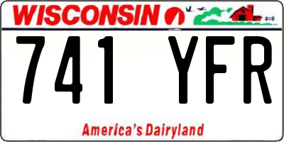 WI license plate 741YFR
