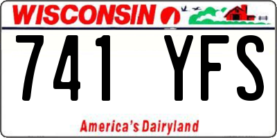 WI license plate 741YFS