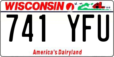 WI license plate 741YFU