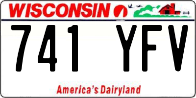 WI license plate 741YFV