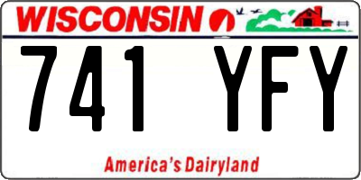 WI license plate 741YFY