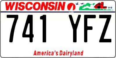 WI license plate 741YFZ