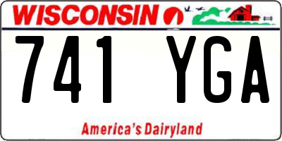 WI license plate 741YGA