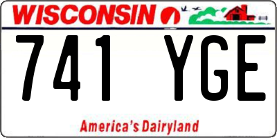 WI license plate 741YGE