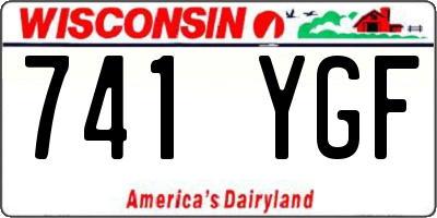 WI license plate 741YGF