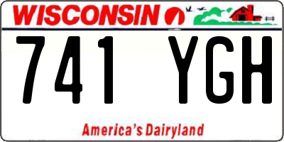 WI license plate 741YGH