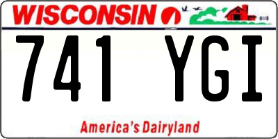 WI license plate 741YGI