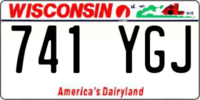 WI license plate 741YGJ