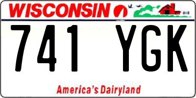 WI license plate 741YGK
