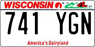 WI license plate 741YGN