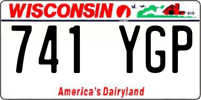 WI license plate 741YGP