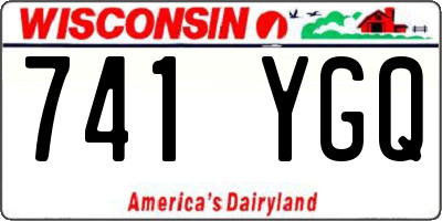 WI license plate 741YGQ