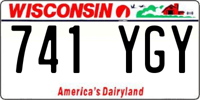 WI license plate 741YGY