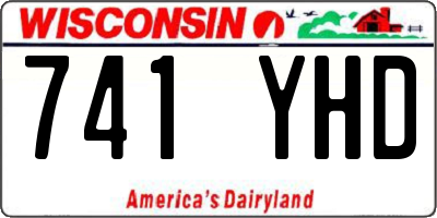 WI license plate 741YHD