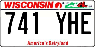 WI license plate 741YHE