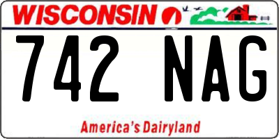 WI license plate 742NAG