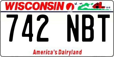 WI license plate 742NBT