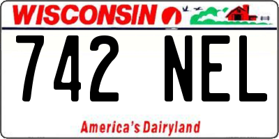 WI license plate 742NEL