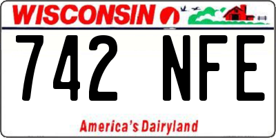 WI license plate 742NFE