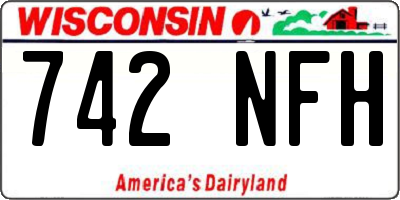 WI license plate 742NFH