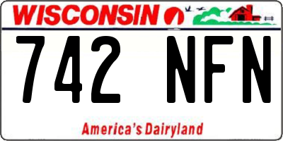 WI license plate 742NFN