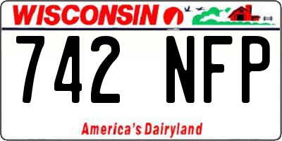 WI license plate 742NFP