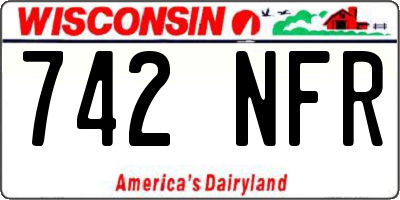 WI license plate 742NFR