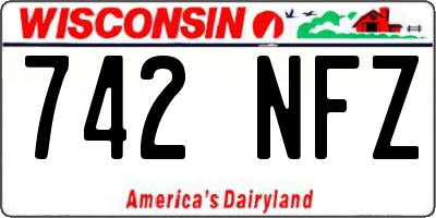 WI license plate 742NFZ