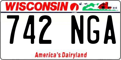WI license plate 742NGA