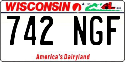 WI license plate 742NGF