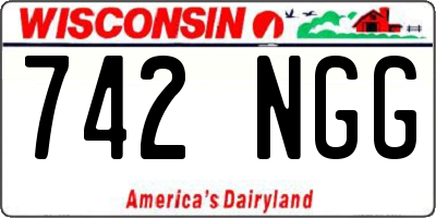WI license plate 742NGG