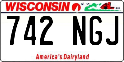 WI license plate 742NGJ