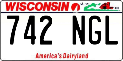 WI license plate 742NGL