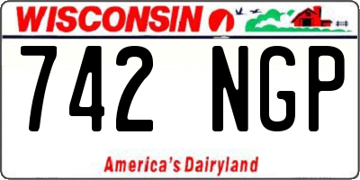 WI license plate 742NGP
