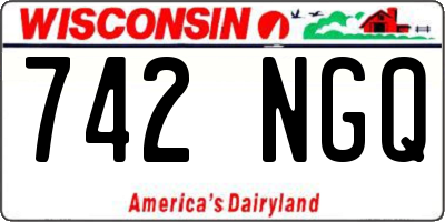 WI license plate 742NGQ