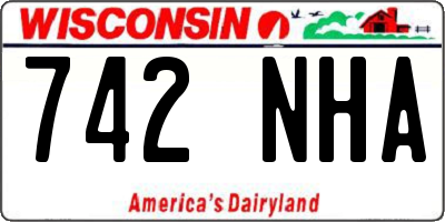 WI license plate 742NHA