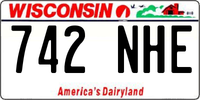 WI license plate 742NHE