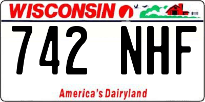 WI license plate 742NHF