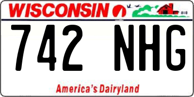 WI license plate 742NHG