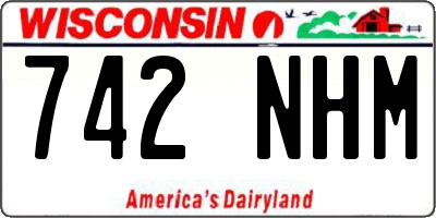 WI license plate 742NHM