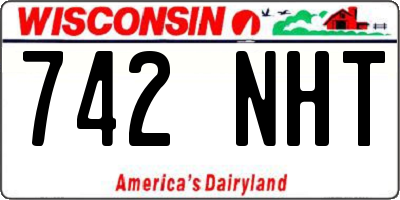 WI license plate 742NHT