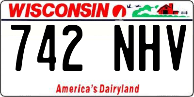 WI license plate 742NHV