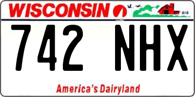 WI license plate 742NHX