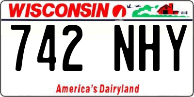 WI license plate 742NHY