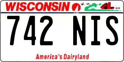 WI license plate 742NIS
