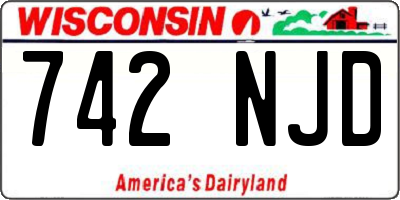 WI license plate 742NJD