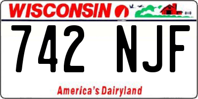 WI license plate 742NJF