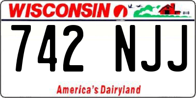 WI license plate 742NJJ